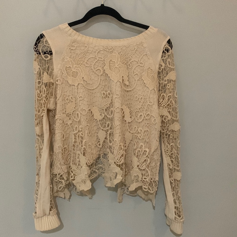 Crochet Free People Sweater